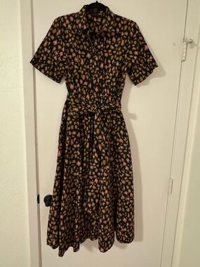 j crew midi dress in embroidered chiffon Midi Dress In Embroidered Chiffon For Women